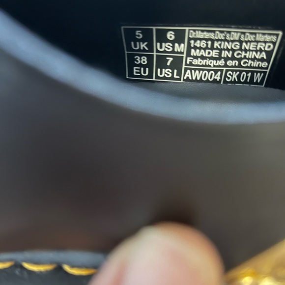 COPY - Dr. Martens Black King Nerd Edition 1461 Oxfords - Picture 5 of 8